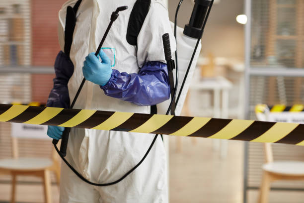 Professional Biohazard Cleanup technician working in Orleans, MA